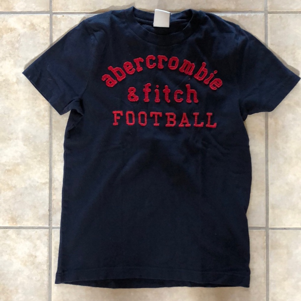 Abercrombie kids football tee shirt